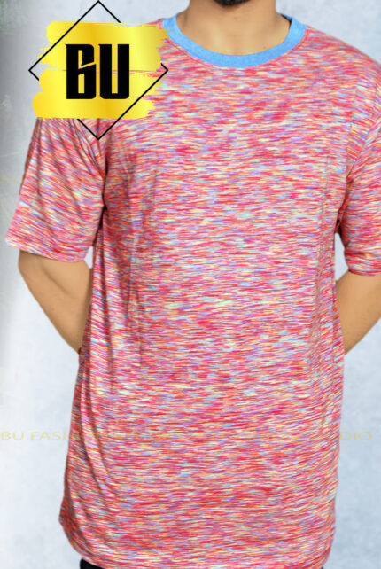 Multicolor Abstract Print T-Shirt for Men