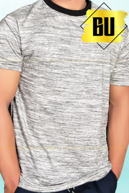 Men’s Casual Grey Melange T-Shirt