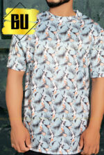 Tropical Blue Printed T-Shirt for Men