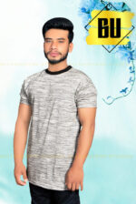 Men’s Casual Grey Melange T-Shirt - Image 4