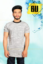 Men’s Casual Grey Melange T-Shirt - Image 5